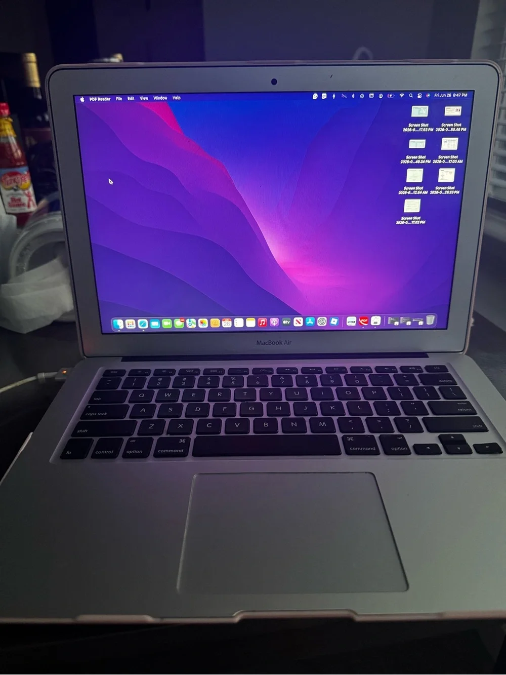 Apple 2017 MacBook Air 13in Silver with Black Keyboard